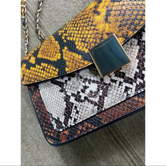Aldo Anniesa snake print chained bag multicolored - Picture 3 of 4